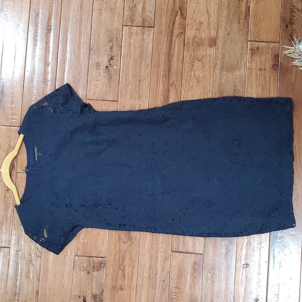 Banana Republic Blue Lace Sheath Dress